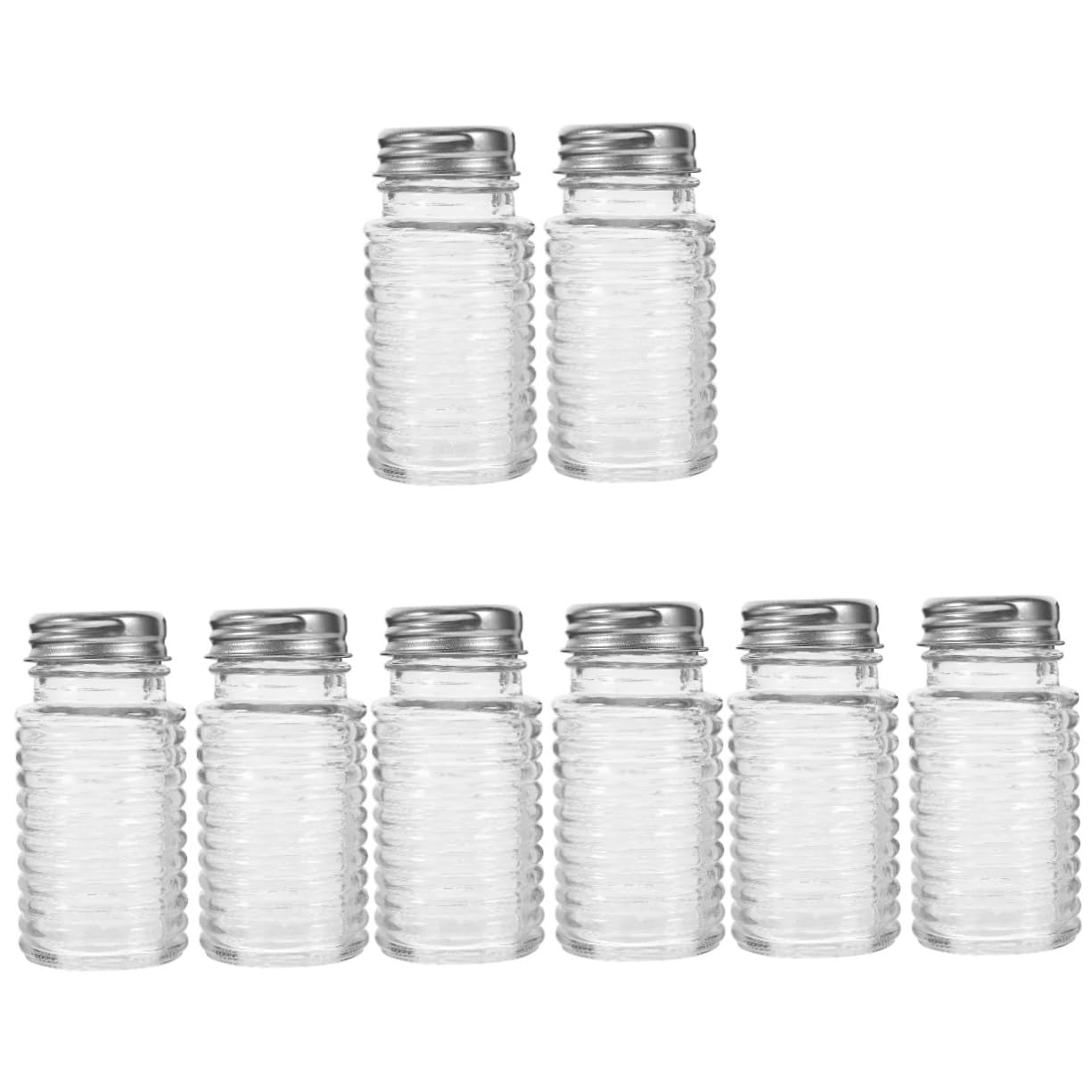 8stücke Glas Salz Und Pfefferstreuer Elegante Gewürzdispenser Für Küche Präzise Dosierung Vielseitig Einsetzbar Für Gewürze Und Kräuter