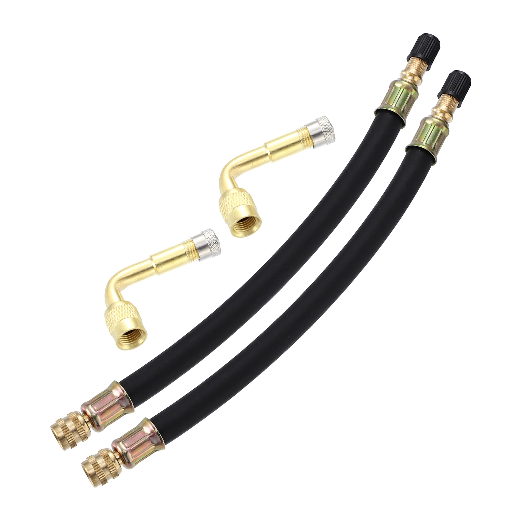 X AUTOHAUX 3pcs 160mm 6.30'' Tire Valve Stem Extension Inflator Extender Hose - View #8