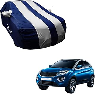 AutoFurnish ARC Water Resistant and Heat Resistant Silver Stripe Car Cover for Tata Nexon| Lightweight and Elastic | Heavy...