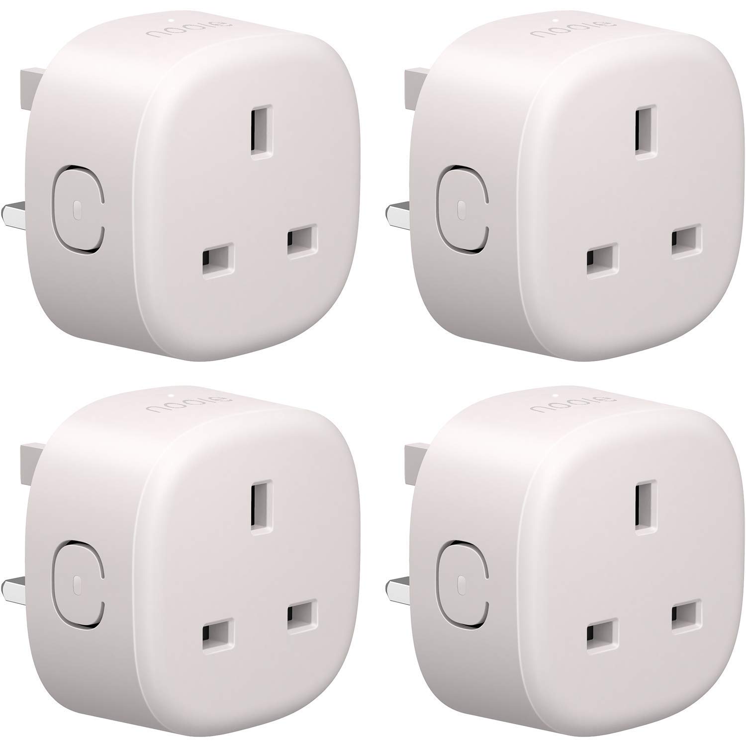 nooieSmart Plug, 13A WiFi Smart Plug with Alexa and Google Home, Alexa Smart Plug with Voice Control, Alexa Plug Remote Control Timer, 2.4 GHz Wi-Fi Only(4 Packs)