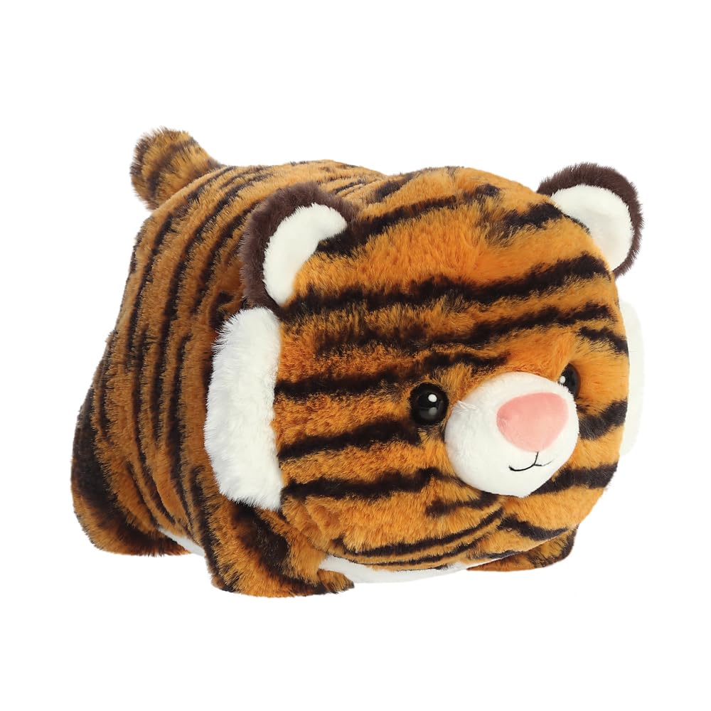 AURORA - 34266 - Spudsters Tiffany Tiger Soft Toy - 24cm -Orange and Black - Fun Collectable Plush for Kids and Adult Collectors - Perfect for Birthdays, Gifts or Any occasion