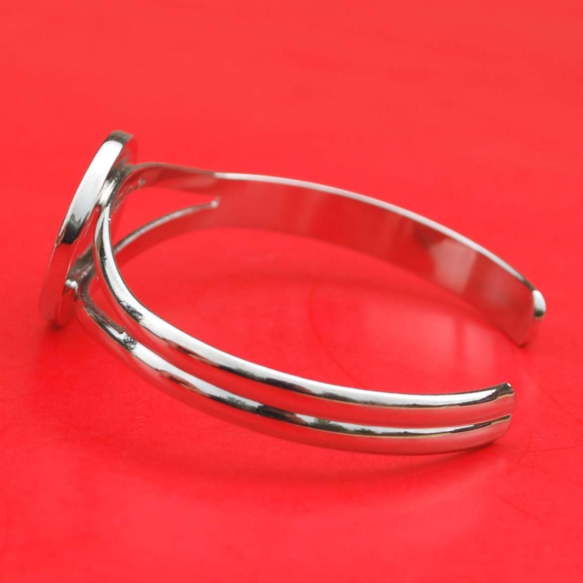 US 1929 Indian Head Buffalo Nickel 5 Cent Coin Silver Plated Cuff Bangle Bracelet NEW