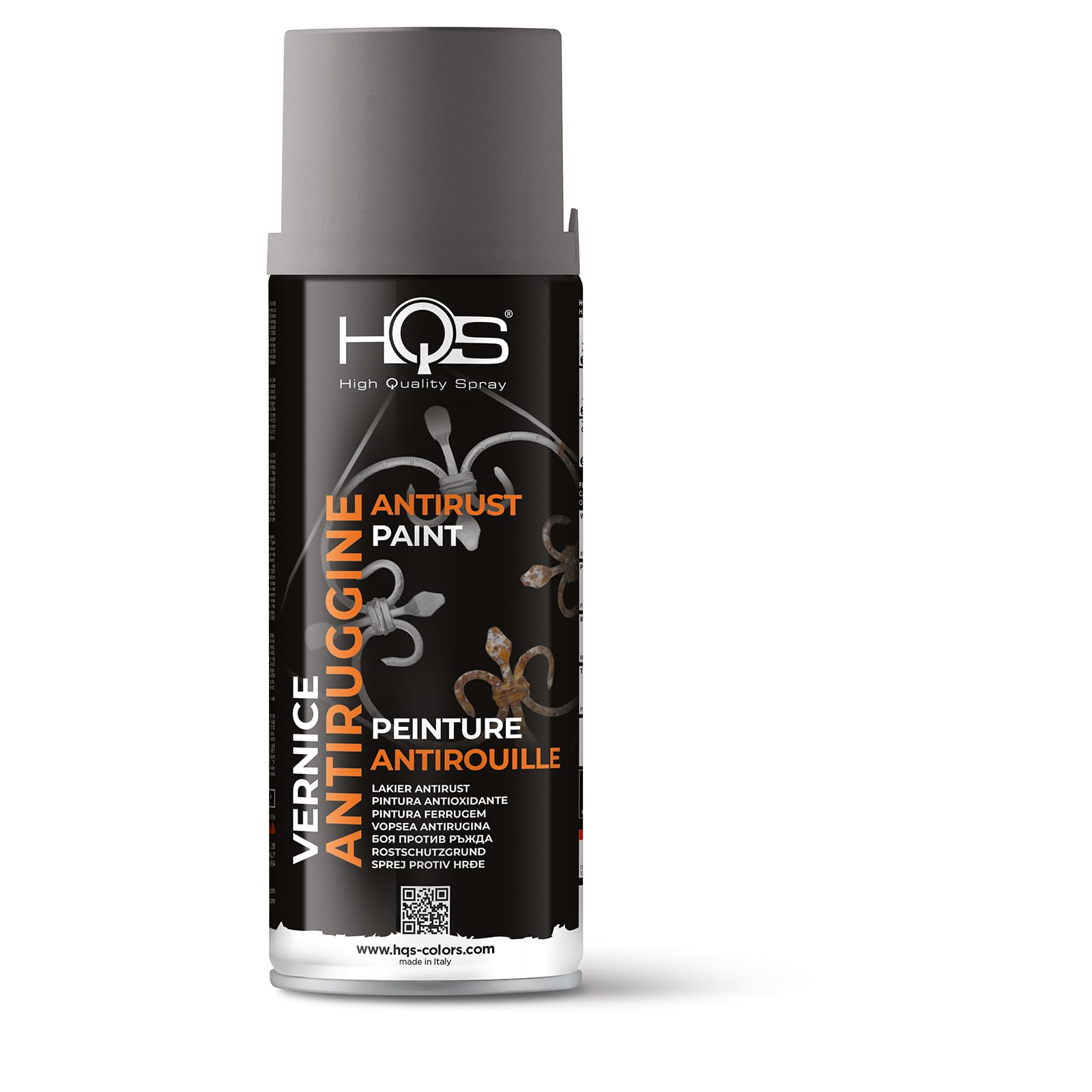 HQS Anti-Rost-Spraydose 400 Ml – Schneller Rostschutz In Grau, Hohe Deckkraft