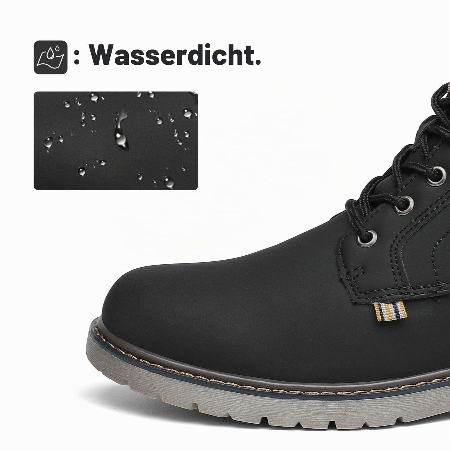 Mishansha Winterschuhe Herren Leichte Winterstiefel