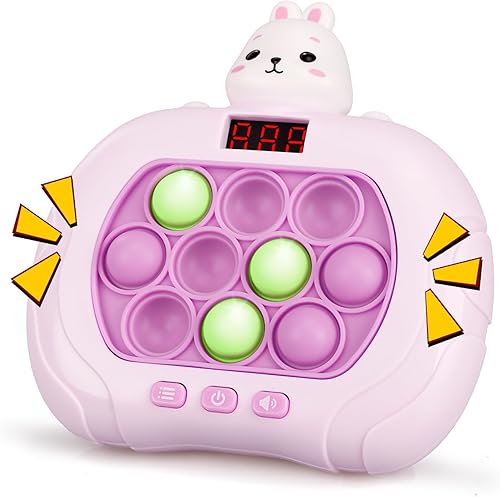 Juego de presionar rápido Juguete para ansiedad con luz para niños, juego de rompecabezas sensorial de mano, regalos de cumpleaños de Navidad para