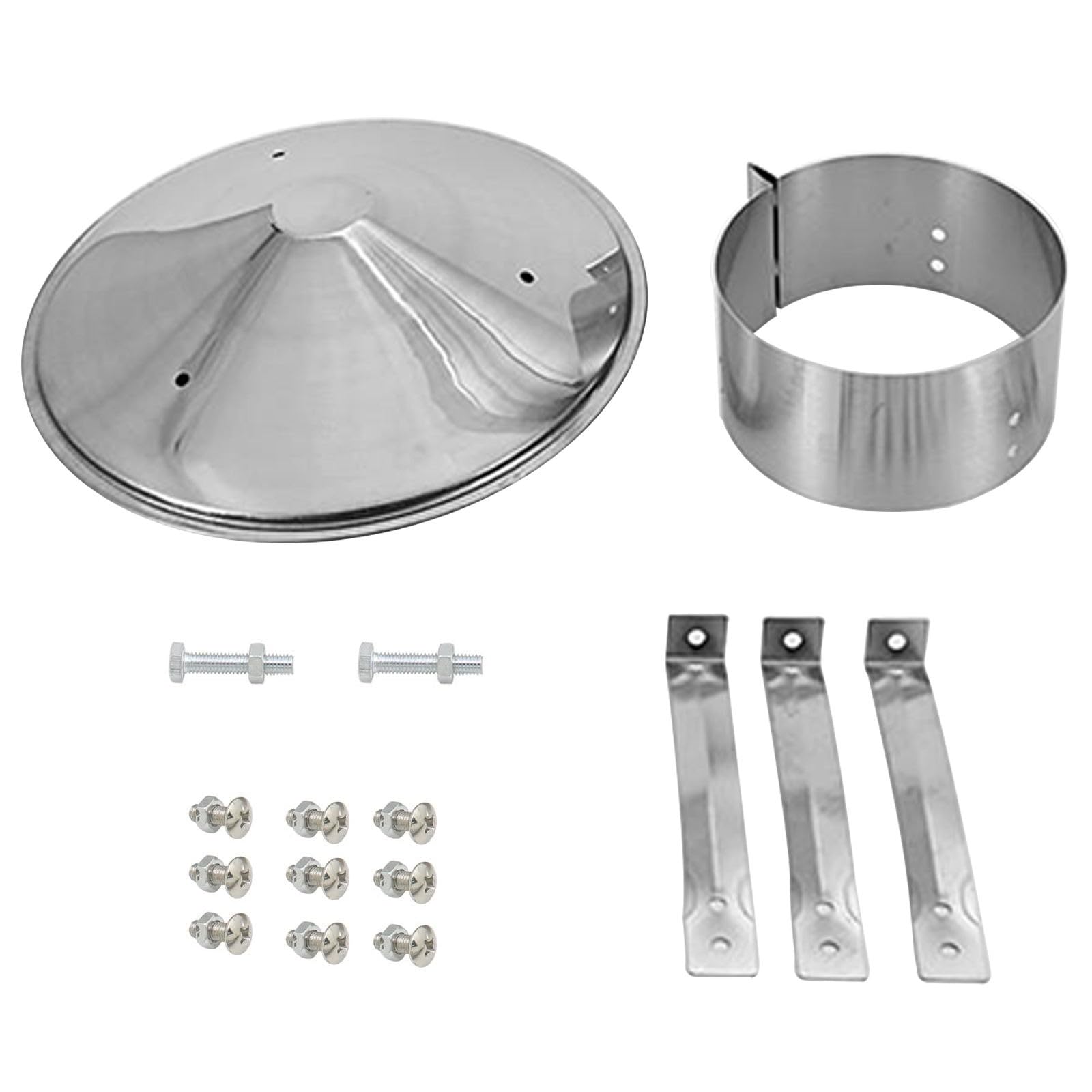 Fumaiolo Comignolo Cappello, Cappello Per Camino Conico, CappellO A Cilindro In Acciaio Inox, CappellO Per Camino Per Tubi Da Stufa, Canne Fumarie Antivento Antipioggia(300 mm(11.811 in))