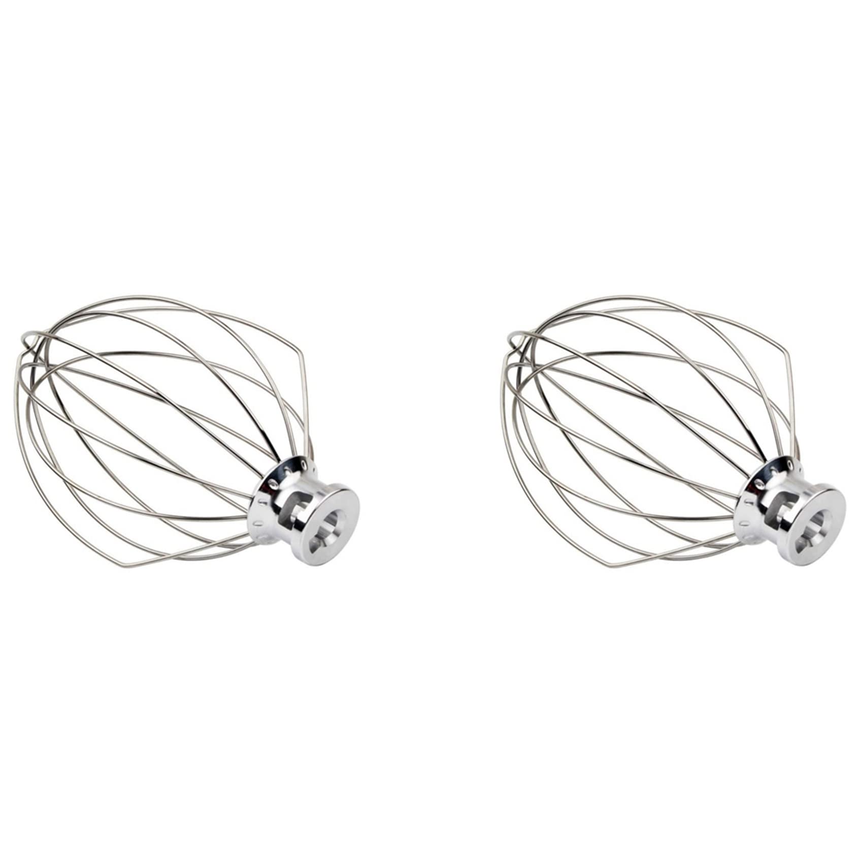 Hndhbfgrt 2X K5AWW Wire Whip Steel Wire Whisk Stainless Steel Egg Beater Mixer Mixing Head 5QT for American