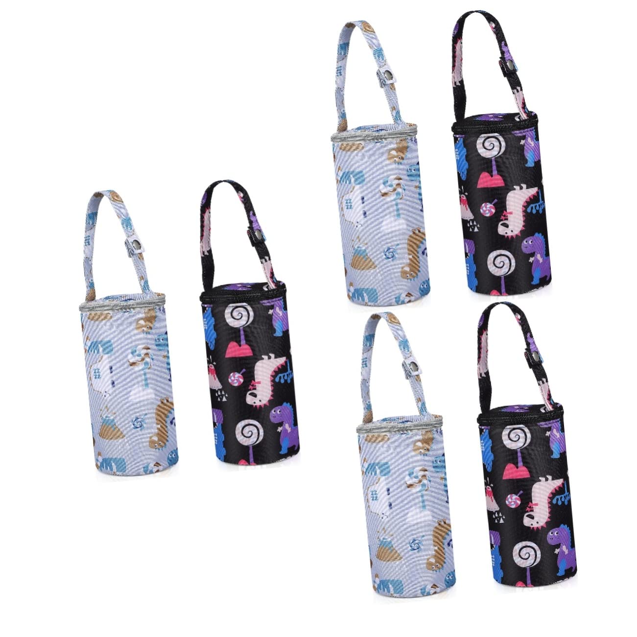 ERINGOGO 6piezas Bolsas Térmicas para Biberones De Oscuro Aislante Portátil para Leche Materna para Paseos y Viajes Compatible Carritos y Mochilas