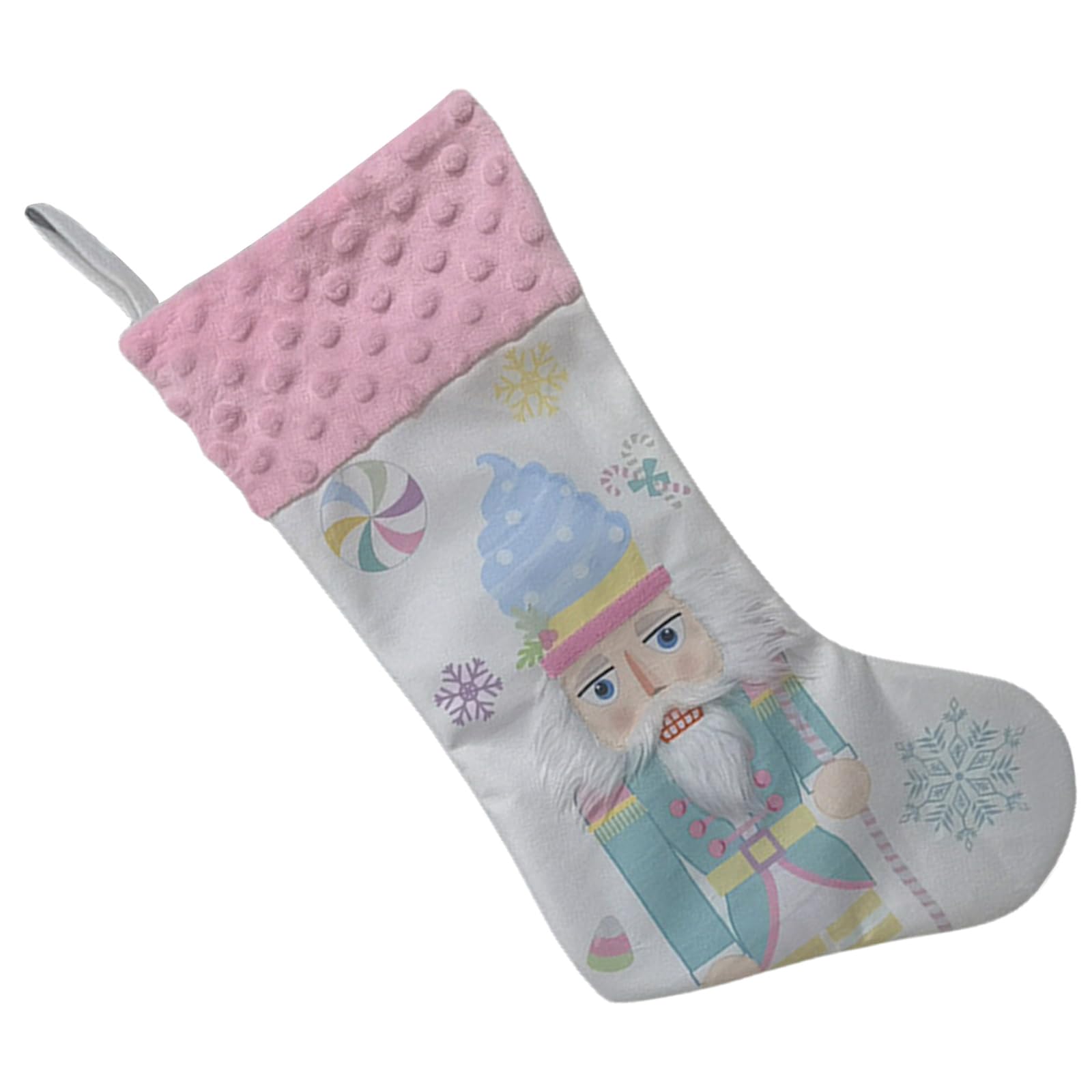 Hsioluted Nutcrackers Soldier Christmas Stocking Large Capacity Present Bag Home Ornament Stylish Festival Hanging Decoration Christmas Stocking