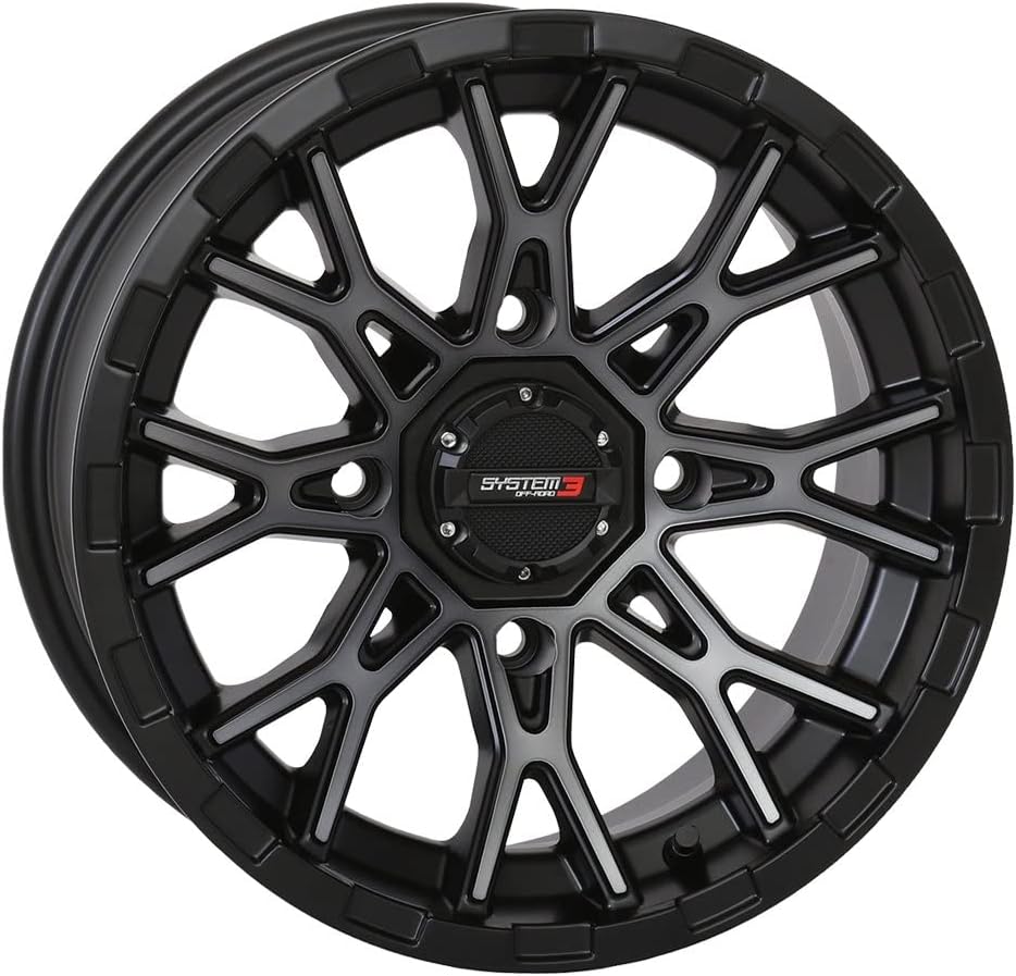 System 3 ST-6 14×7 ATV/UTV Wheel – Dark Tint (4/137) 4+3 [14S3-6136]