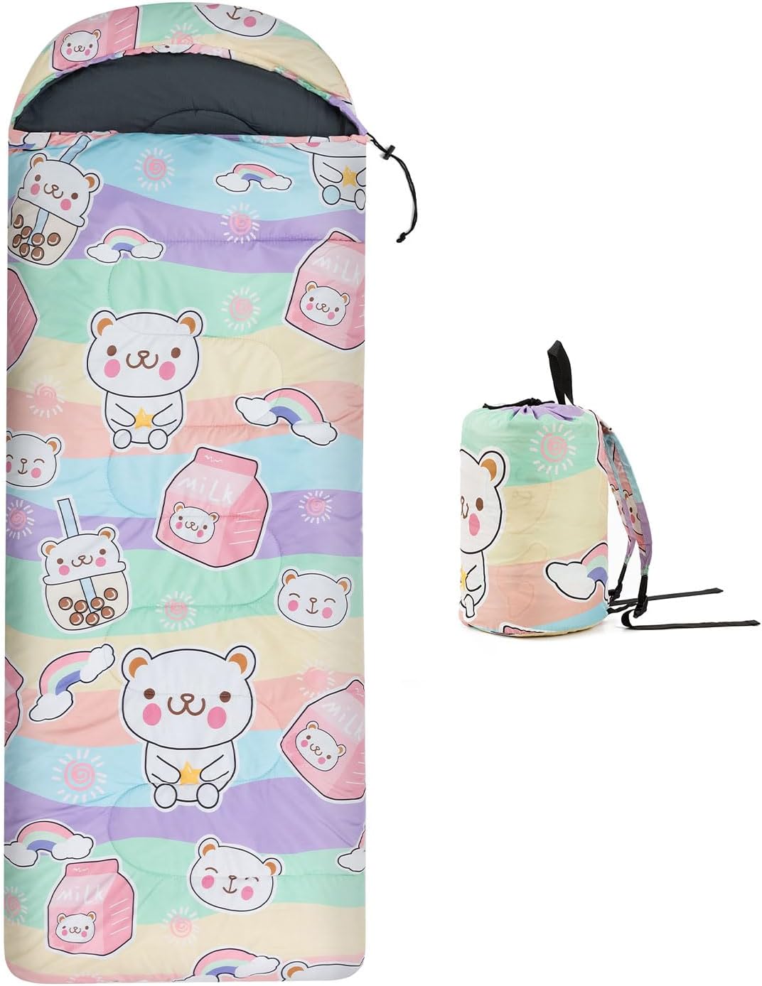 Kids Sleeping Bag for Camping – Lightweight 3 Season Backpacking Sleeping Bag, Compact Child Sleeping Bag for Girls and Boys, Waterproof Youth Sleeping Bag for Outdoor by Croosseoutdoors