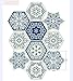 JMSHTU Fliesenaufkleber, sechseckig, für Küche und Badezimmer, blaues Mandala, wasserdicht, selbstklebend, für Wohnzimmer, TV-Hintergrund, Dekoration, Crash-Wandaufkleber, 10 Stück