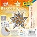 Produktbild folia 366/1515 - Bastelset Bascetta Stern Duo silber/gold, 32 Blatt, 15 x 15 cm, fertige Größe des Papiersterns ca. 20 cm, mit ausführlicher Anleitung - ideal zur zeitlosen Dekoration