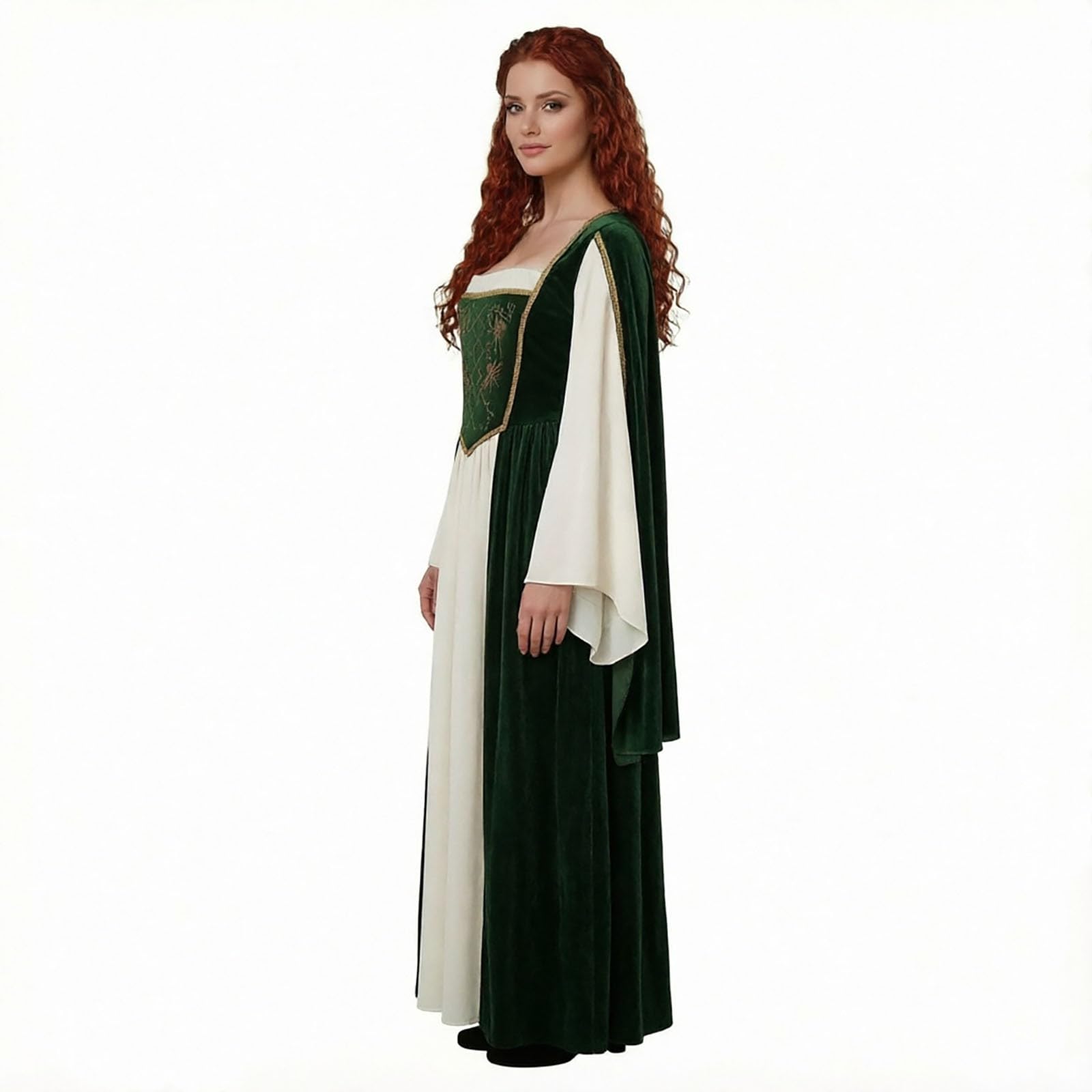 Costume di Halloween da donna, abito medievale per palcoscenico