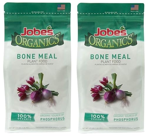 Jobe's Organics - Fertilizante de harina ósea, 4 libras (dos unidades)