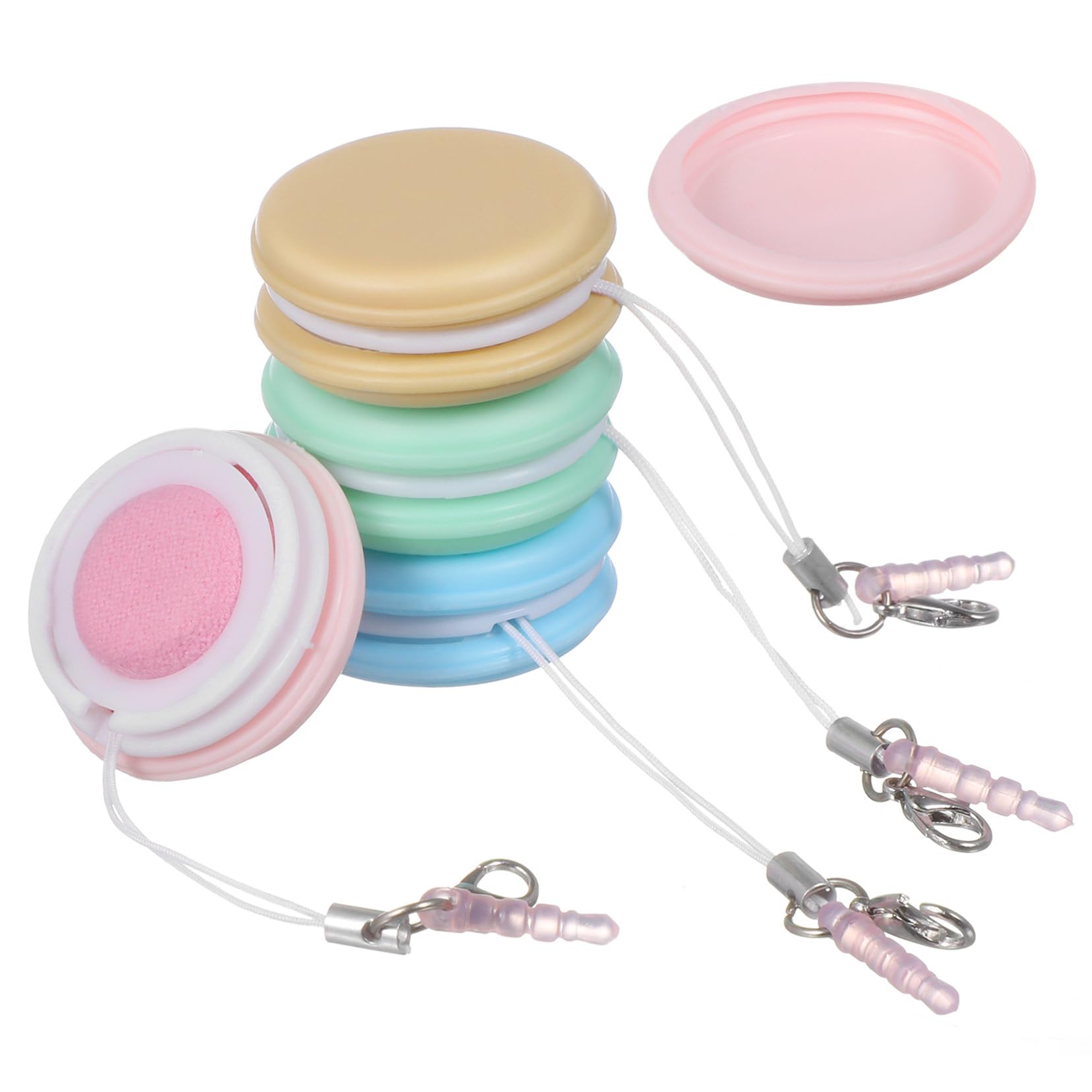 Alipis 4piezas Limpiadores de Pantalla para Teléfono Limpiador de Pantalla de Teléfono con Cordón Cepillo de Limpieza para Lentes Limpiador de Cordones con Hebilla para Limpieza