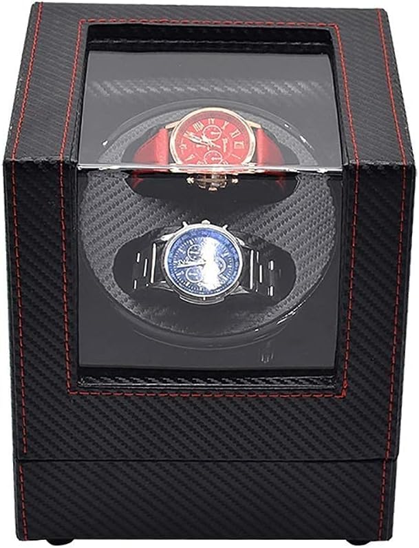 FENOKD Automatic Watch Winder, Can Accommodate 2 Watches, Imported Self-Winding Box, Soft and Flexible Table Pillows, Imported
