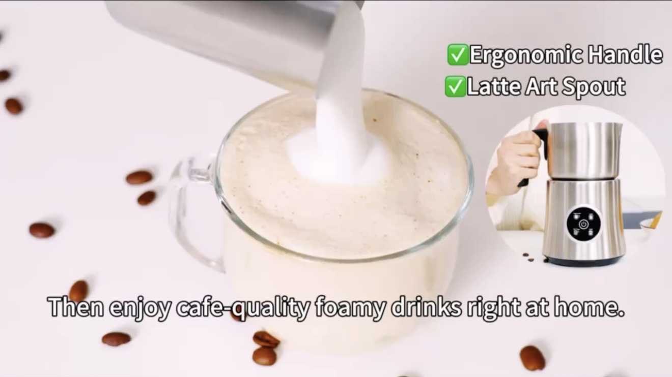 Amazon.com: Milk Frother and Steamer, Large Capacity & Detachable