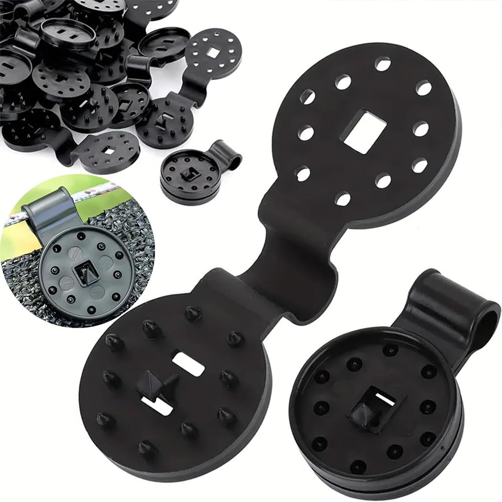 20 Pack Heavy Duty Shade Cloth Clips – Universal Lock Grip Plastic Clamps for Greenhouse Shading, Wind-Resistant Tarpaulin Clips for Garden Netting, Canopy, and Fence Fixing