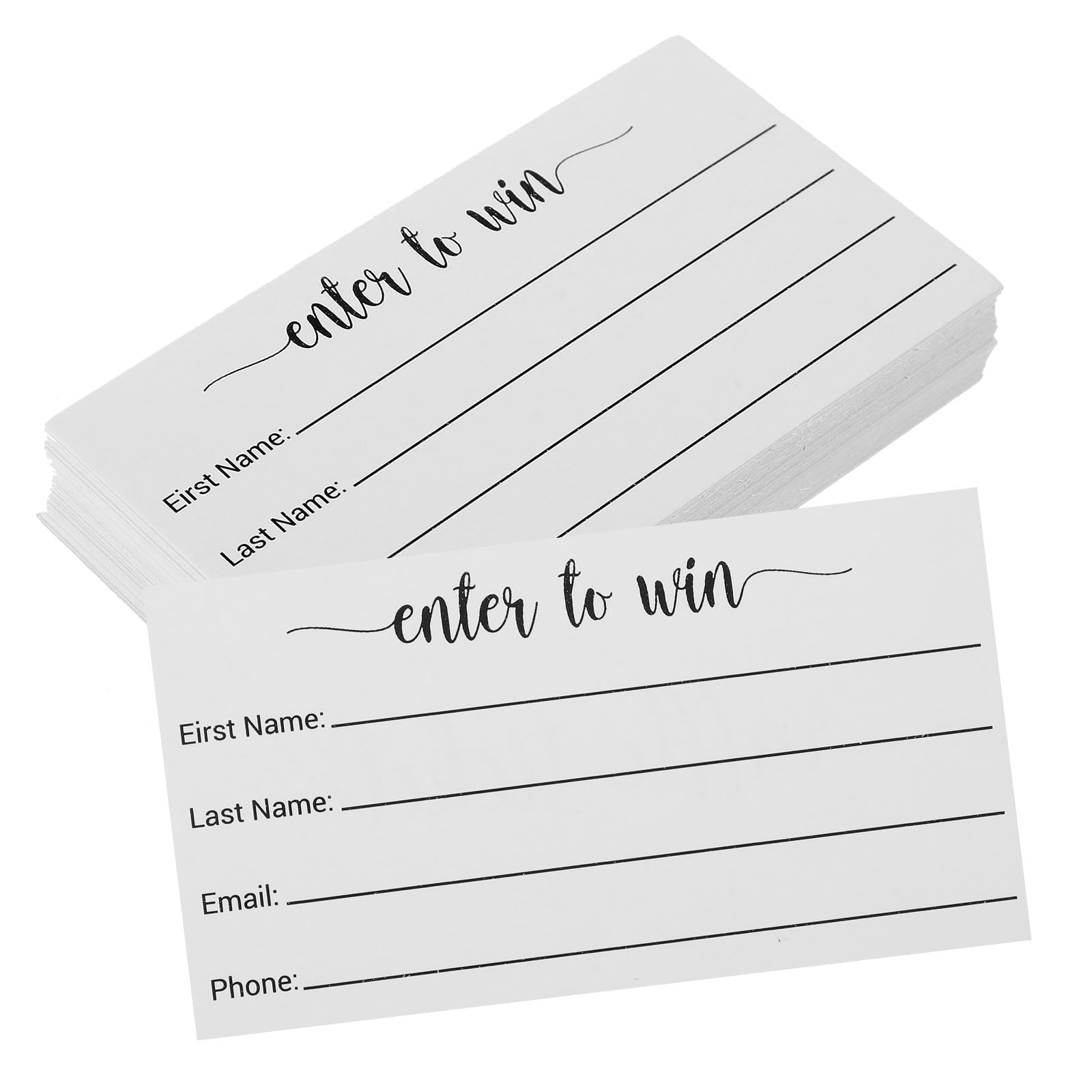Cabilock 100Pcs Multi-Use Blank Raffle Ticket Cards with Event Voting Sheets Party Supply Small Ballot Cards for Competitions and Prize Draw Entry Forms