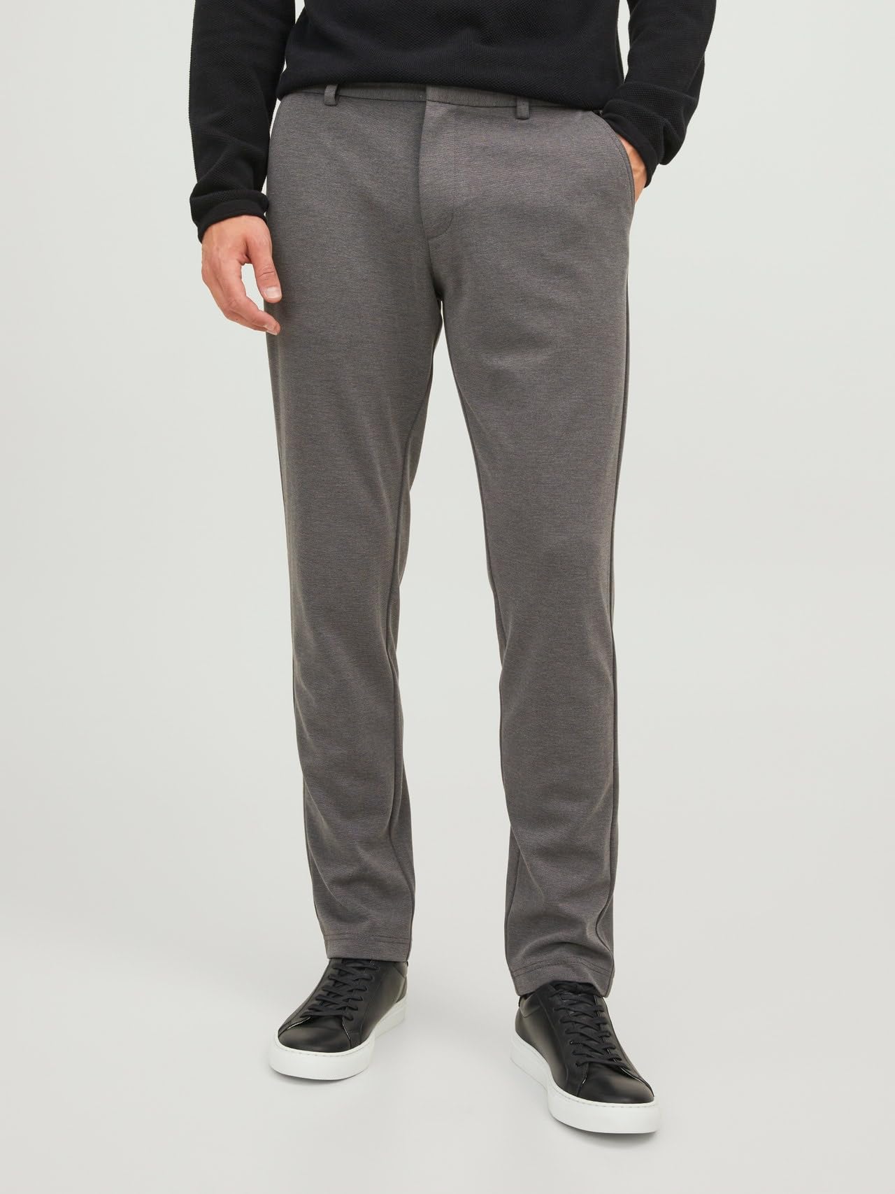 JACK & JONES Pantalones Hombre Pack de 2 – Chinos Slim Fit, Ropa Casual y de Vestir, Cómodos y Modernos, Tiro Medio, Poliéster y Viscosa, Elegantes y Transpirables