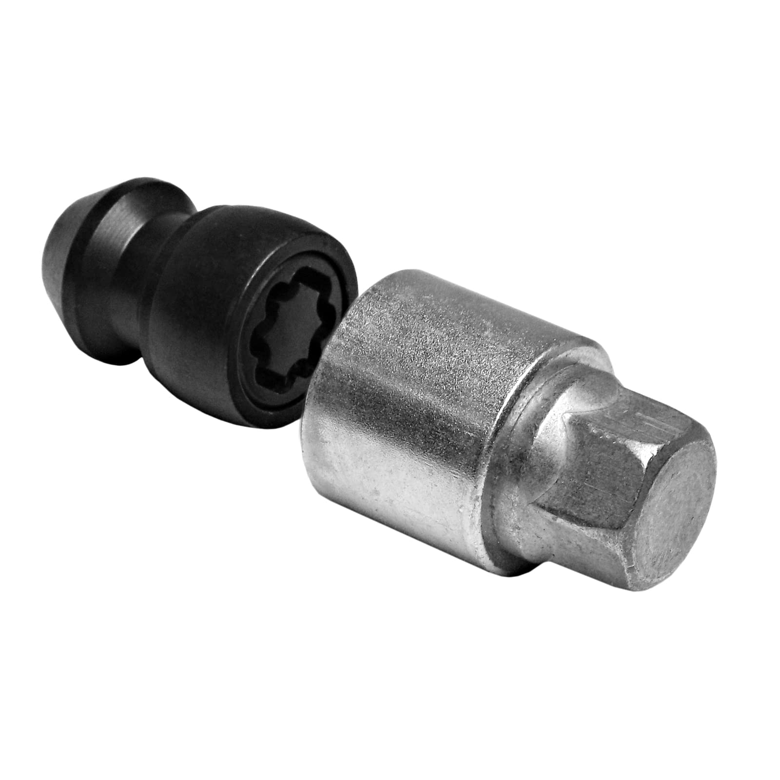 NUOVO MODELLO E TECH EVO5 COMPATIBILE CON FORD O/E (POST-2012 MODELLI) MK5 QUALITÀ ANTIFURTO BLOCCO DADO RUOTA SET (4 DADI E CHIAVE) N M12 x 1.5 19X 60° - NERO 070/5