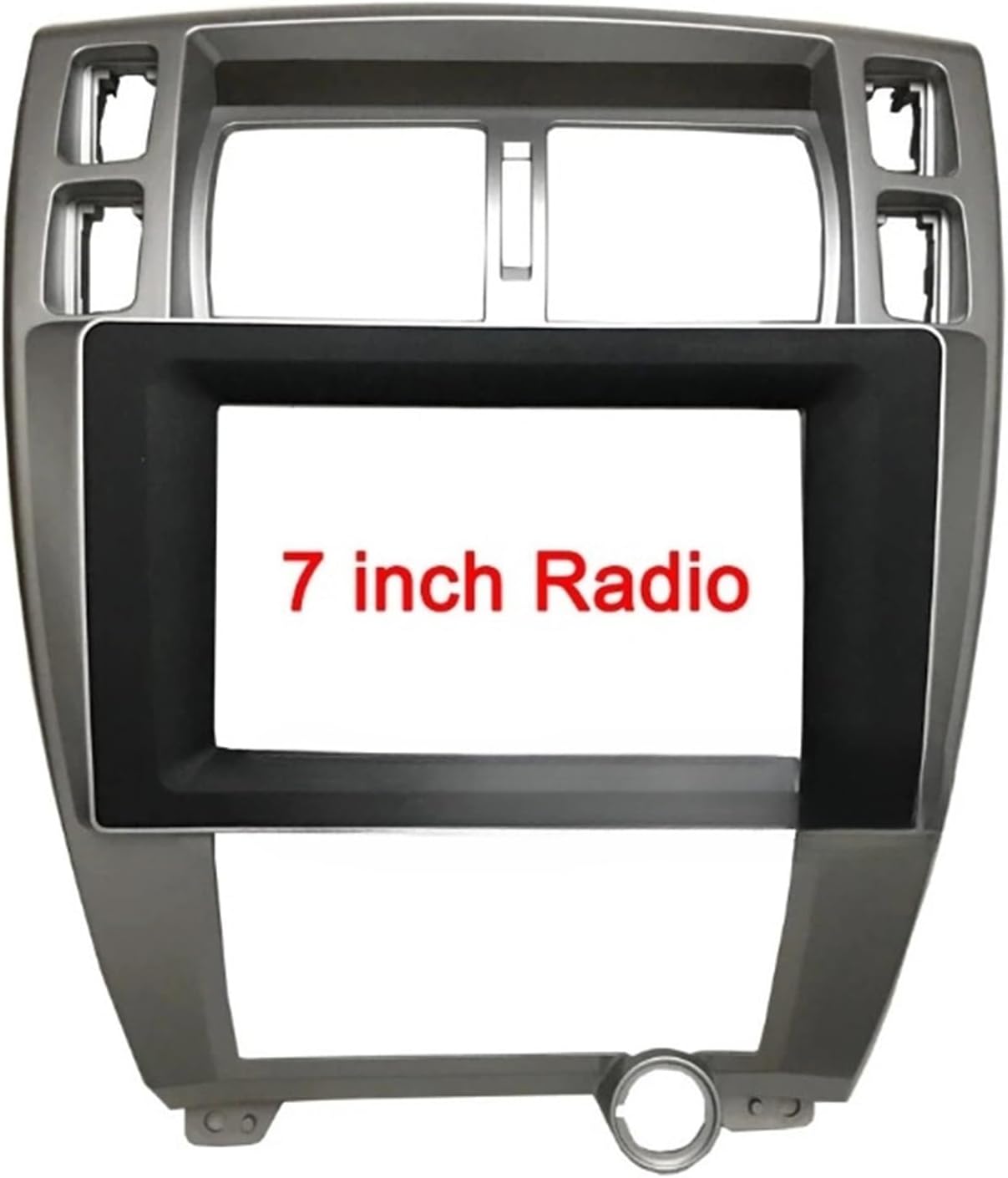 7/10.1 Inch Car Radio Facia Panel Compatible for Hyundai Tucson 2004-2015 Dash Kit Install Fascia Console Bezel Plate Trim Adapter Cover(for 7 inch Radio)