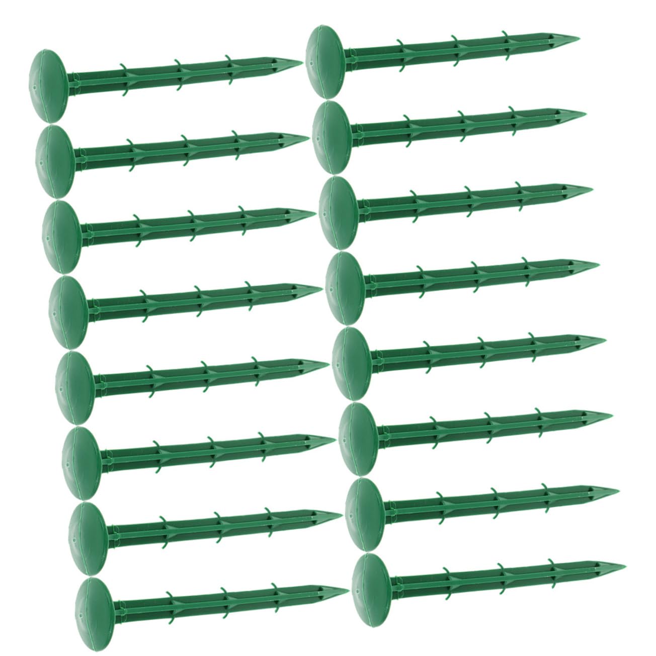 Piquets de Fixation au Verts 150 Pièces en Plastique pour Jardin