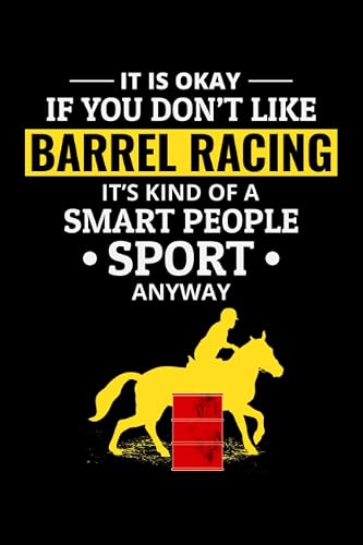 Barrel Racing: Rodeo Equestrian Sports Horse Riding Blank Lined Journal Notebook Diary