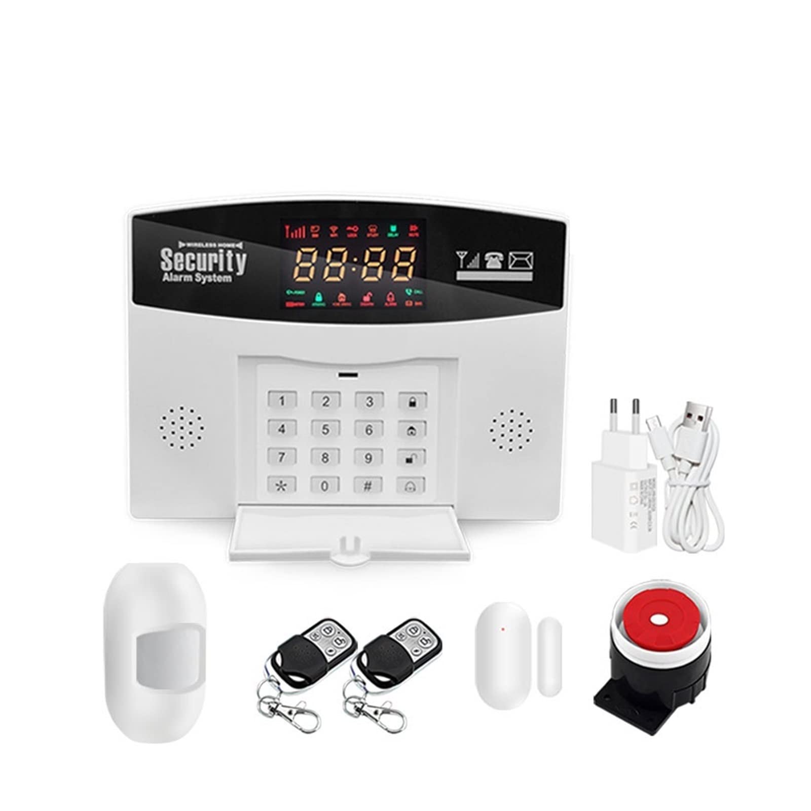 WiFi GSM Système d'alarme Tuya Smart Home Security Alarm 4 Wireless Host App Control(E)