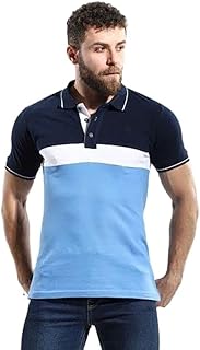 قميص بولو بياقة كلاسيكية من قطونيل، مقاس 6، لون كحلي، احمر وازرق، S، للاولاد