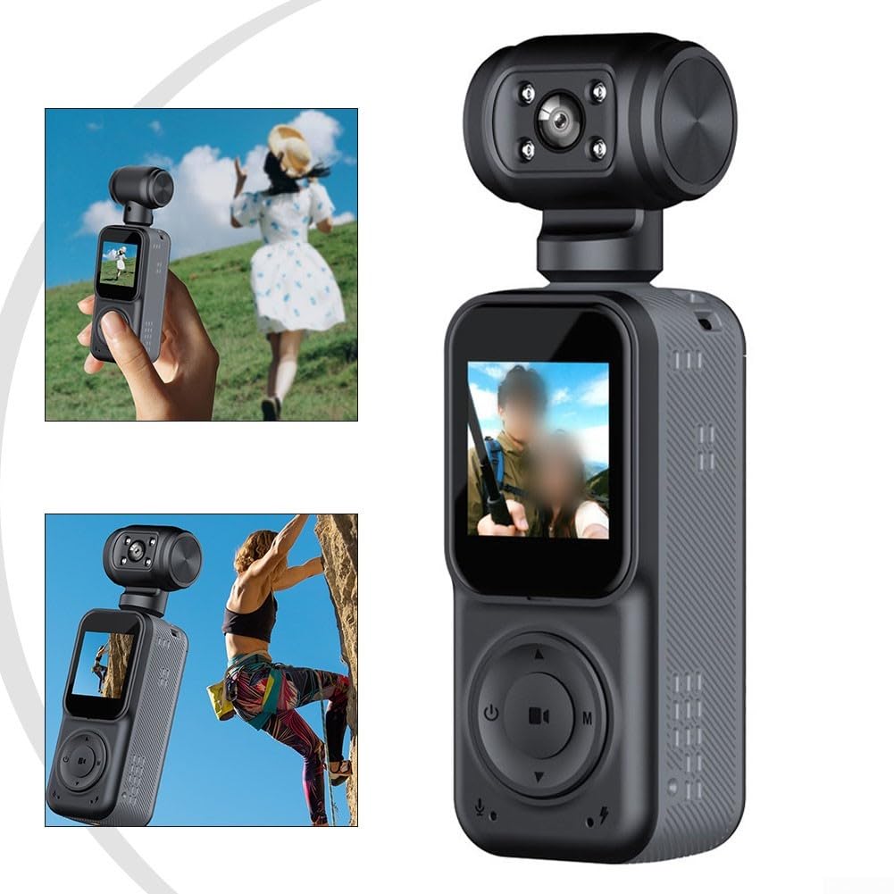 4K Body Camera con visione notturna grandangolo 130° (nero)