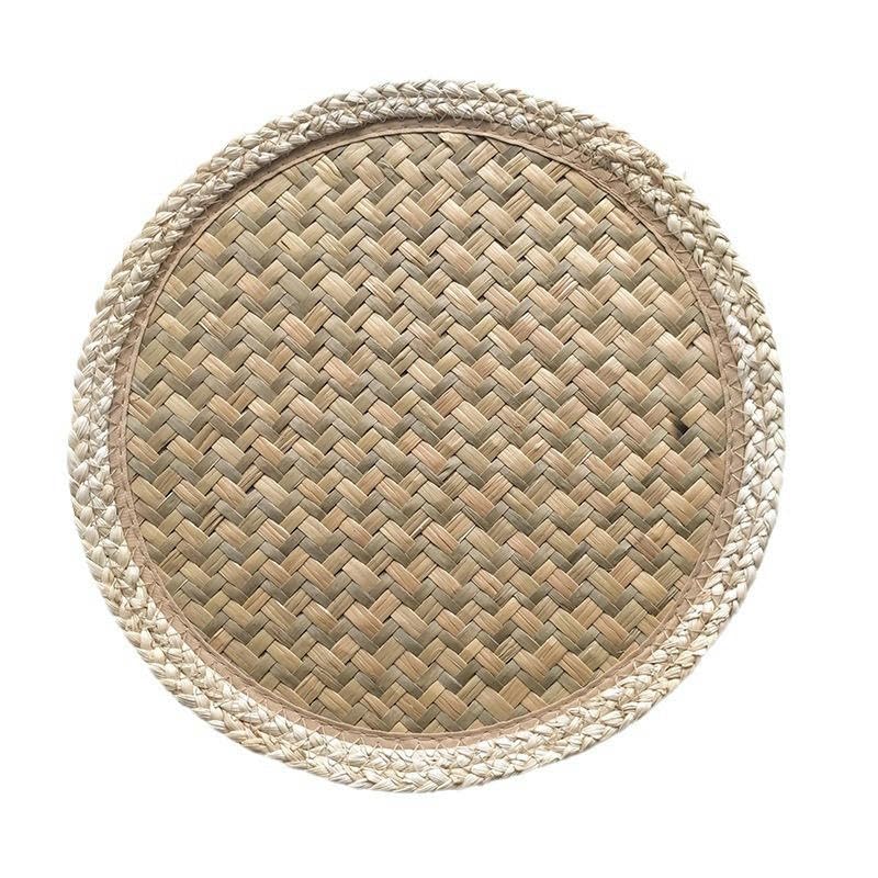 Napperons en rotin tressé main - Dessous de plat de luxe 30cm