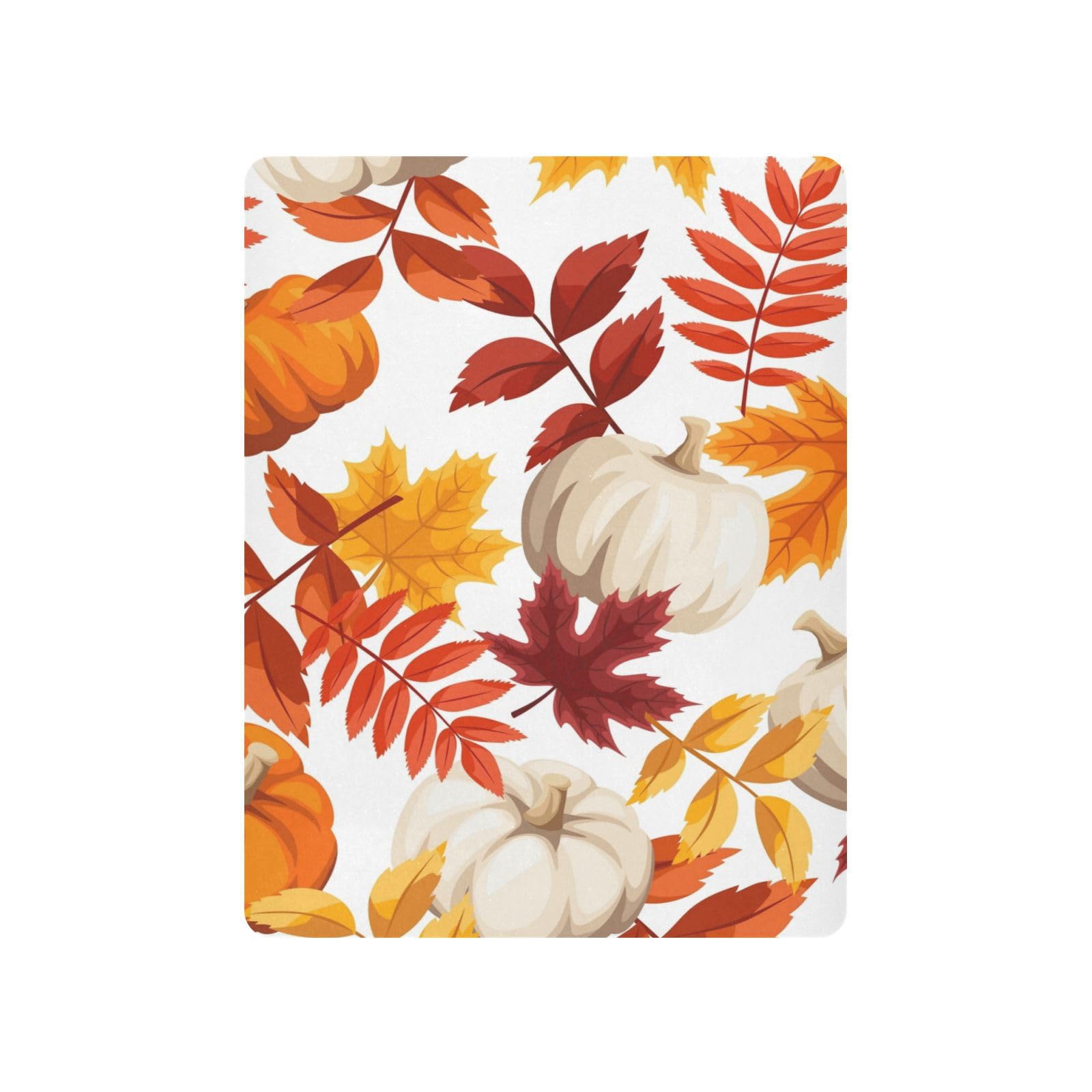 Moudou Autumn Harvest Pumpkin Playard Sheet for Boy Girls, Soft Breathable Fitted Toddler Sheet for Standard Playard Bed Mattress, 39 x 27 x 5 Inch