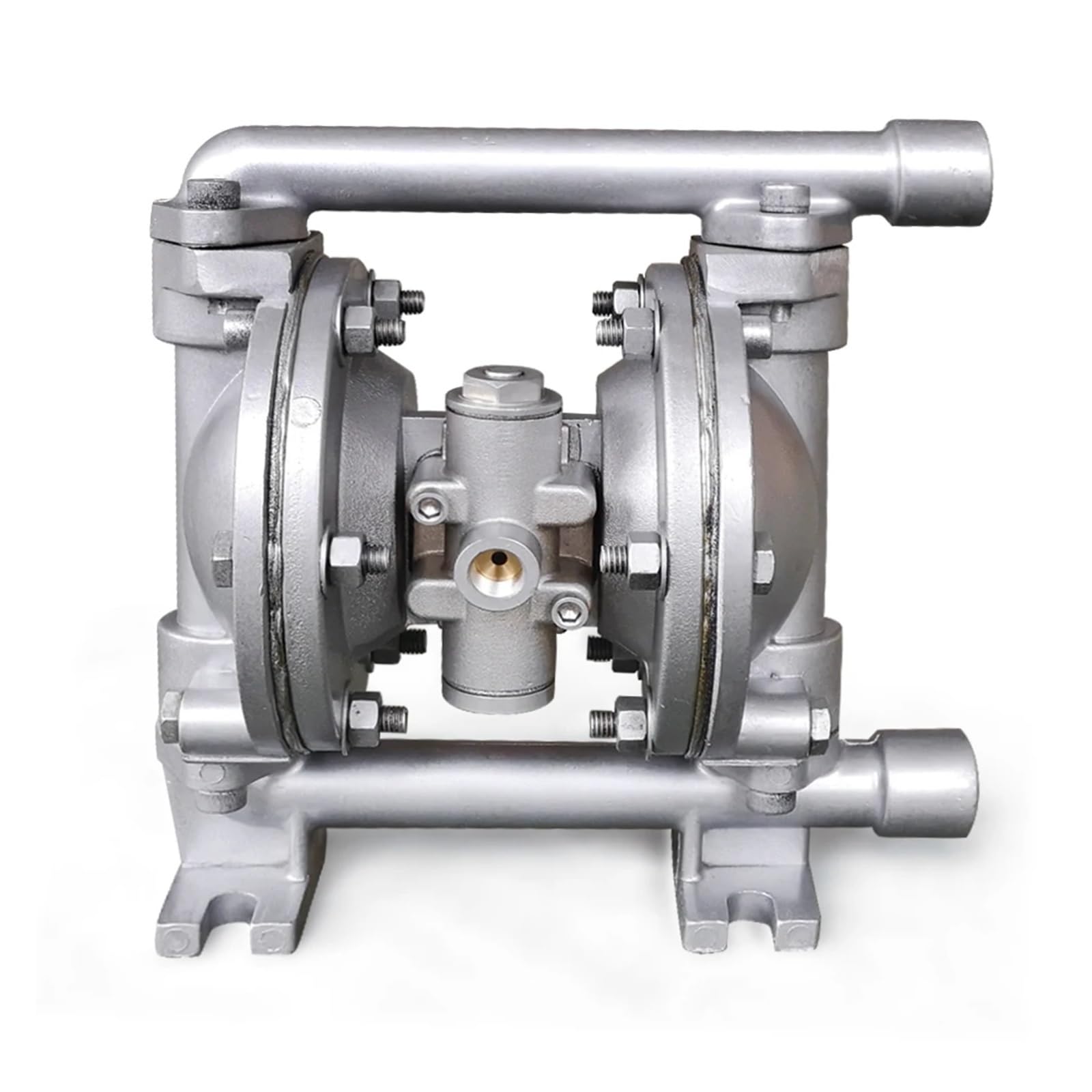CUDTAPI Air Operated Double Diaphragm Pump, 1‘’ 140L/min 31.5.GM Al Buna-N Optional For Chemical Industrial Water Treatment(Buna-N diaphragm)