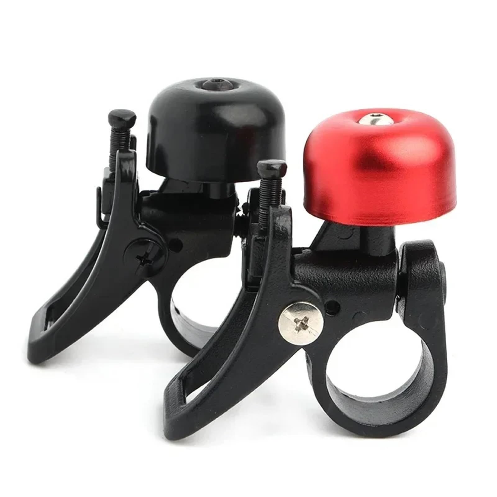 Klaxon de Sonnette for Trottinette électrique Xiao-mi Mi 3 Pro M365 1S avec Fixation à dégagement Rapide, Corps Entier en Alliage d'aluminium, Capuchon Rouge