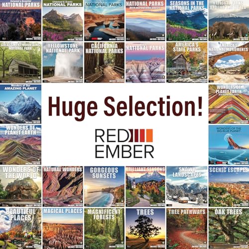 Image of RED EMBER Natural Wonders 2025 Wall Calendar 12 Month | 12 inch x 24 inch Open | Thick & Sturdy Paper | Giftable | Calendar 2025