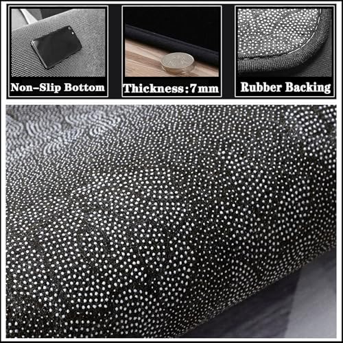 Qivstxug Tappeto Per Batteria, Tappetino Per Batteria Drum Tappeto Insonorizzato Per Batterie Elettroniche Rullante Acustica Snare Drum Grancassa Strumenti Musicali Coperta Antiscivolo 120 X 80 Cm - 6