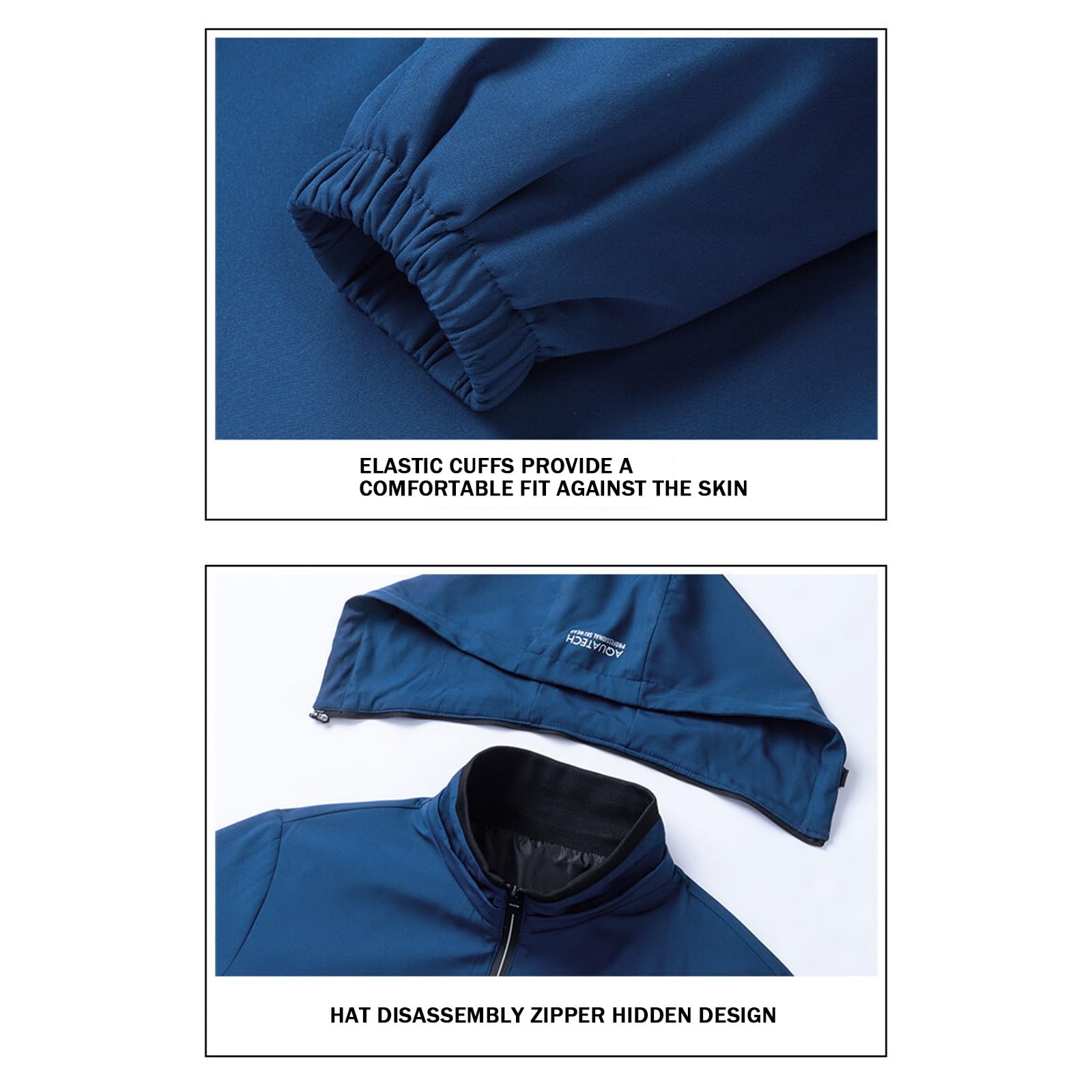 Cazadora Deportiva Hombre A.s.t.o.n M.a.r.ti.n, Coat de Mmpermeable Ligera, Senderismo Esqu?Oto駉 Invierno Primavera