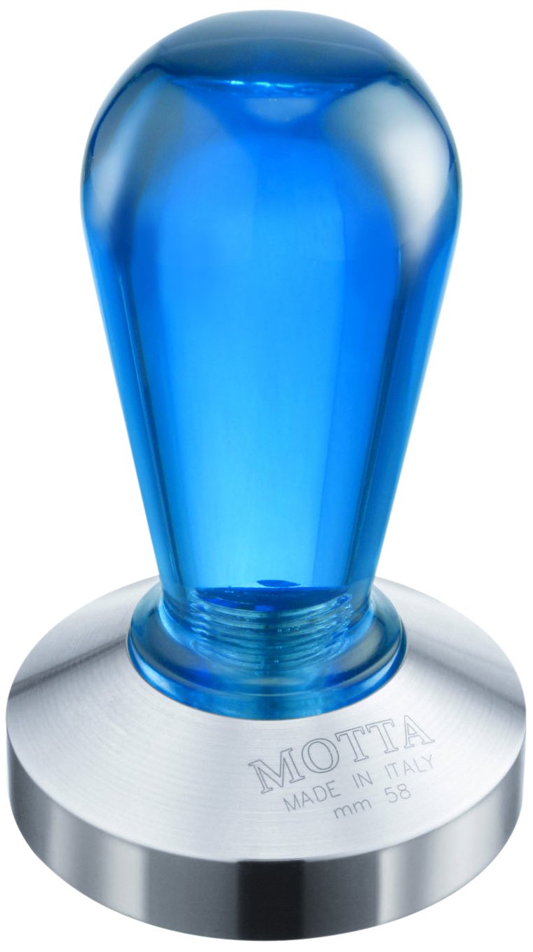 Motta Tamper 58 mm plan arc-en-ciel en acier robuste pour un espresso parfait