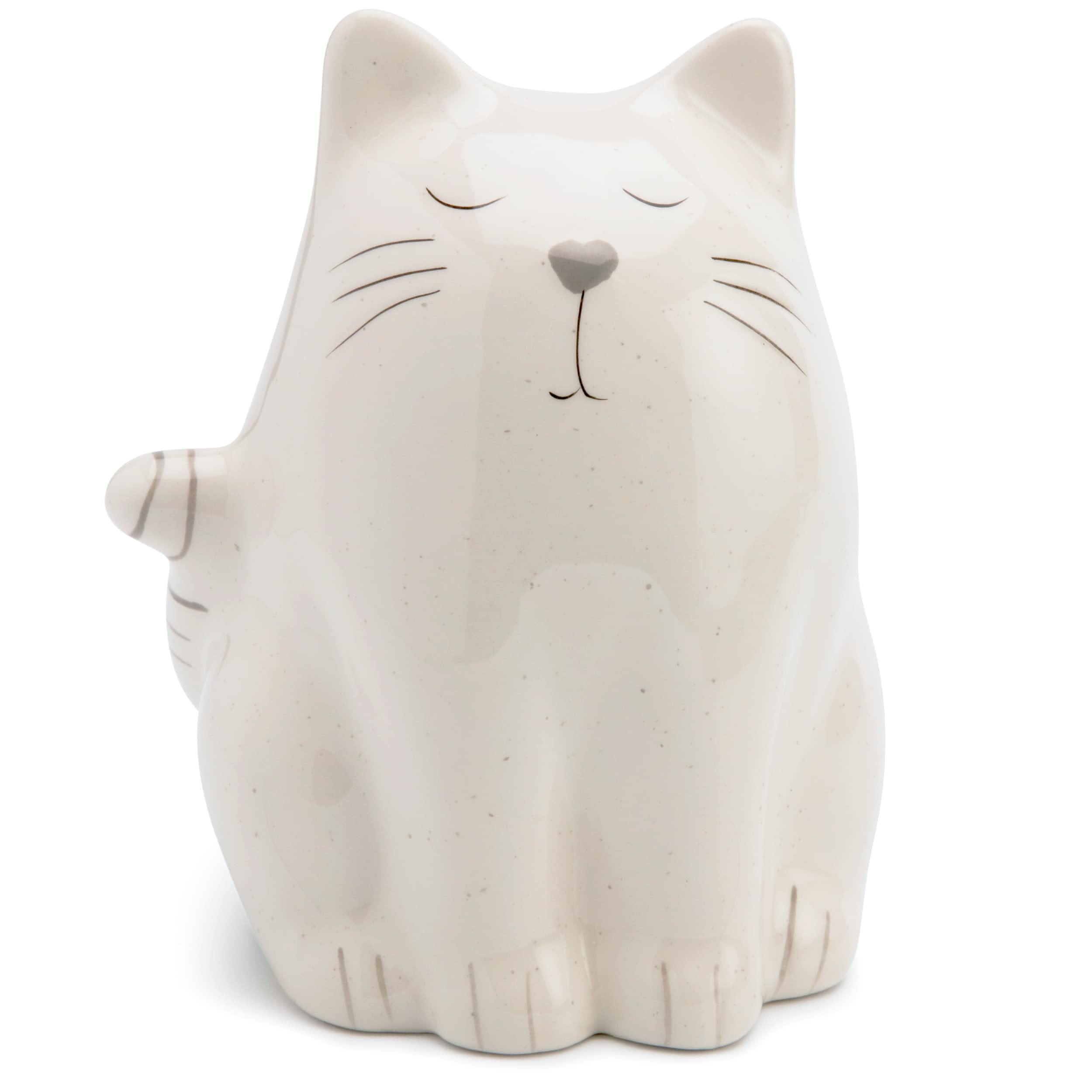 Mousehouse Gifts - Sitting Cat Piggy Bank, Cat Money Box for Children's Savings