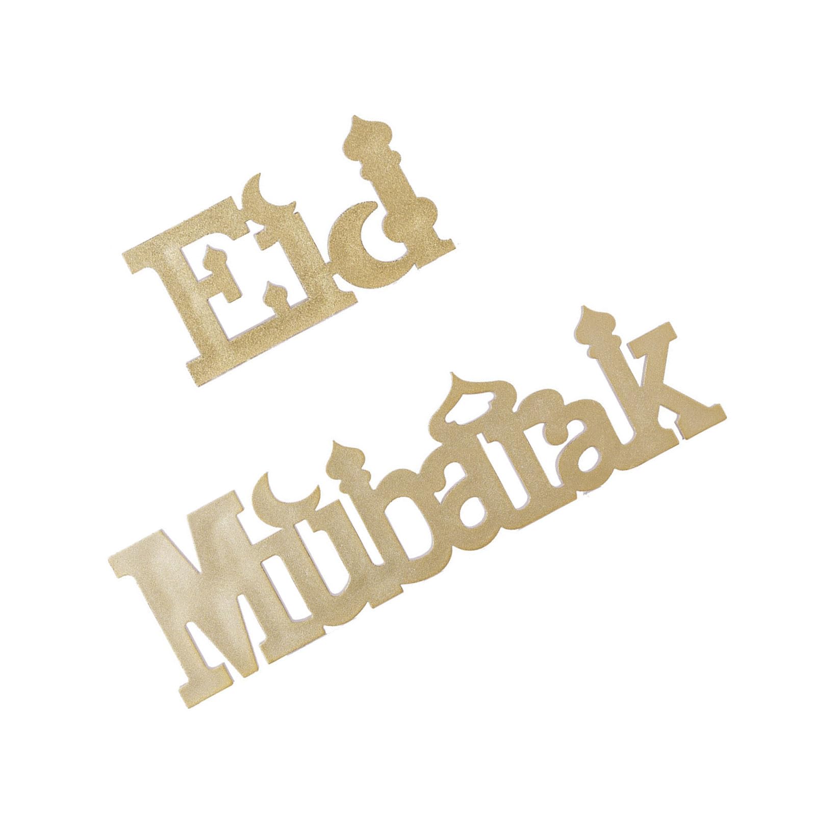 Zxfdsfdbnm Shelf Decoration Set for Eid, 2 Piece Freestanding Holiday Sign for Mantels, Tables and Home Entry Displays Holiday Tabletop Sign Set