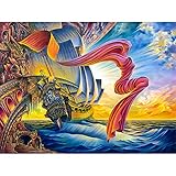 TALADRO COMPLETO CUADRADO / REDONDO: Los diamantes recién mejorados son sorprendentemente brillantes, la pintura de diamantes está diseñada con diamantes completos, la imagen completa está llena de diamantes, lo que hace que la imagen sea más brillante. No se desvanecerá, son más vívidos, más brillantes y más realistas.