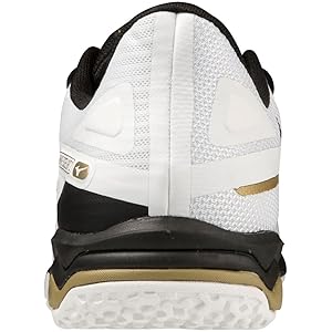 Mizuno テニスシューズ ホワイト/ブラック/ゴールド 楽天市場】テニスシューズ ミズノ（カラーゴールド）の通販