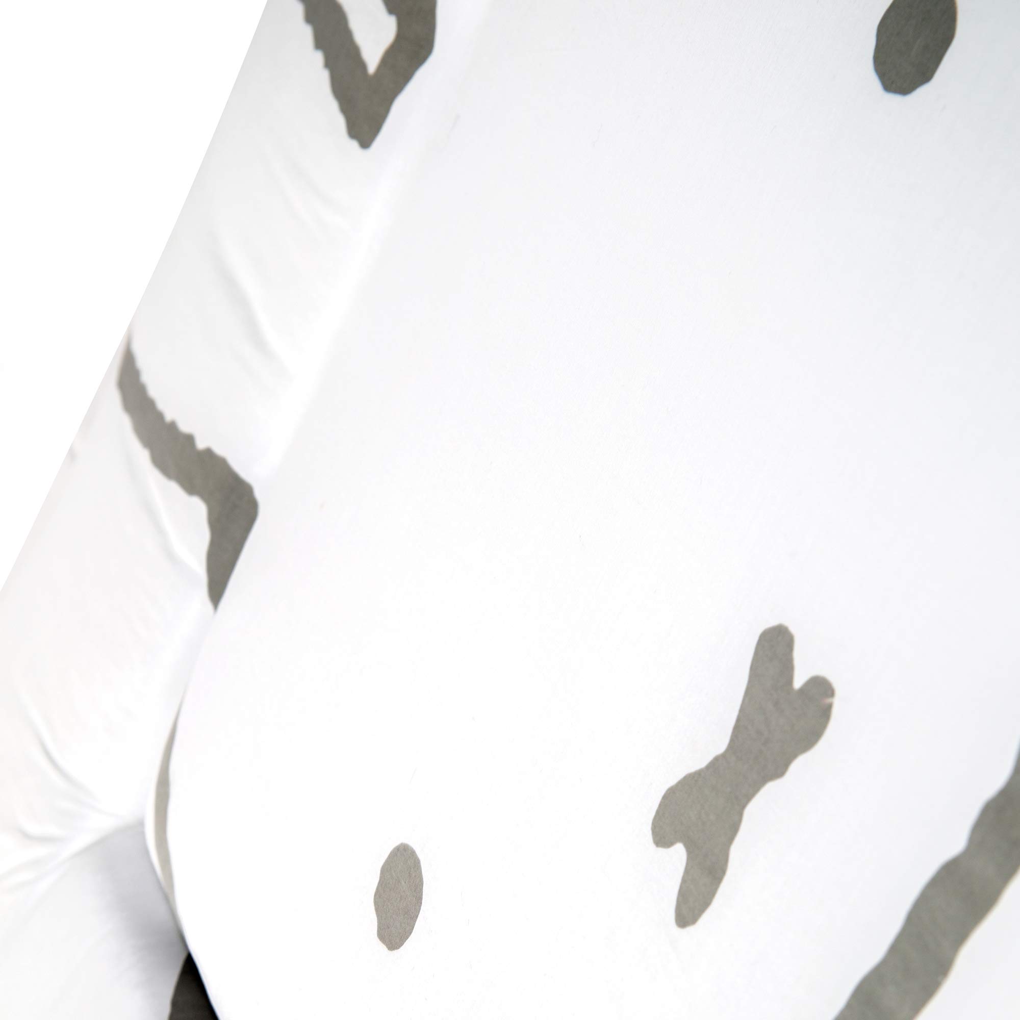 roba mata do przewijania miffy® – 85 × 75 cm – mata na przewijak powlekana PU – łatwa do czyszczenia – z motywem królika – biały/szary