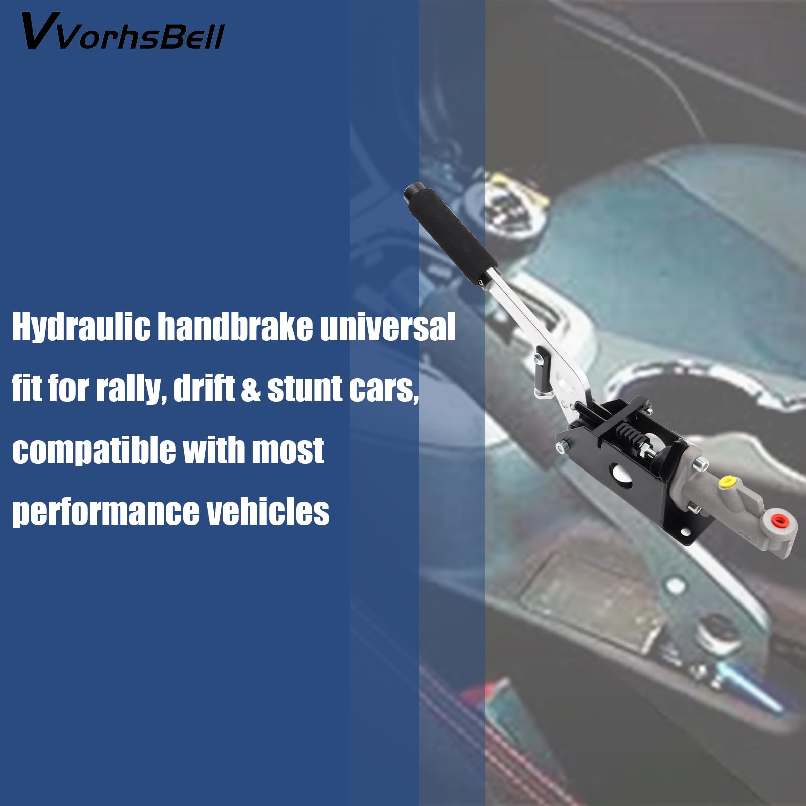 Freno a mano idraulico universale leva del freno a mano, freno a mano Rally & Drift Racing, lega di alluminio orizzontale E-Brake idraulico per auto Modificatio