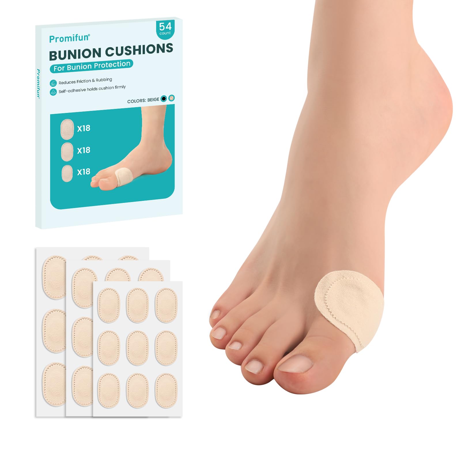 Promifun Bunion Pain Relief Pads