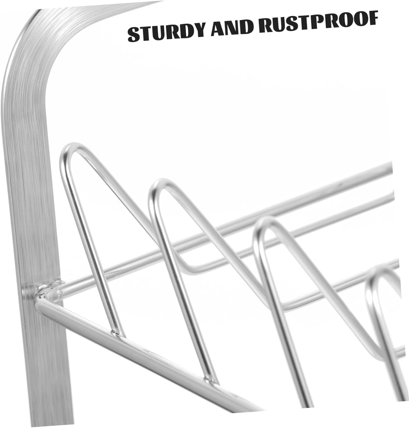 OUNONA 1set Dish Rack Two Over Sink Dish Rack Capacity Drying Stainless Steel Kitchen Organizer Easy to Install Clean