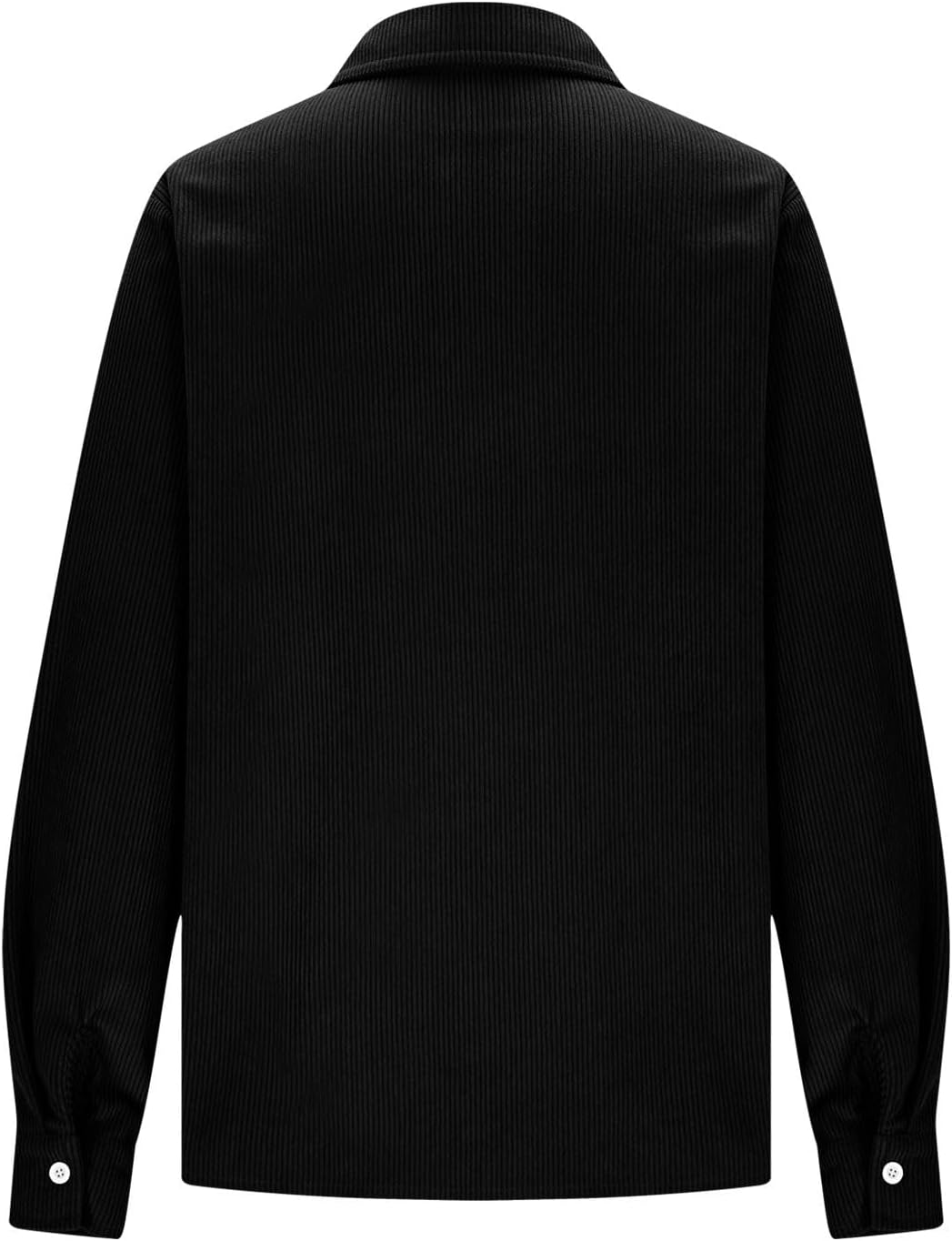 Women's Corduroy Button Down Shirts Long Sleeve Lapel Collared Blouses Tops Plus Size Casual Winte Jackets Shackets - Image 5