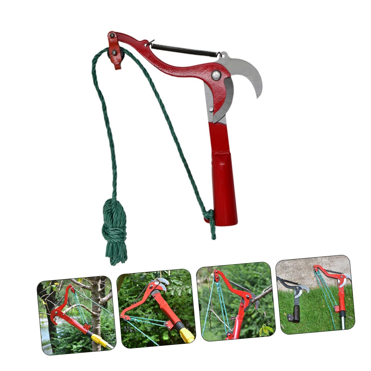 Abaodam 2stücke Bauschere Astschere Gartenschere mit Blumenschere und Stielschneider für Gartenarbeiten Obstbaumschneiden und Pflanzenpflege